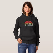 Retro Surfer Wave Surfen Surf Strand Hoodie (Voorkant volledig)