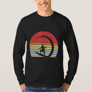 Retro Surfer Wave Surfen Surf Strand T-shirt