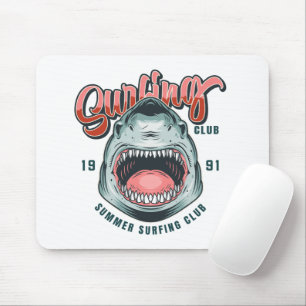 Retro Surfing Club Vintage Grafische T-shirt Muismat