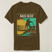 Retro Surfing Nags Head North Olina  Surfer T-shirt (Design voorkant)