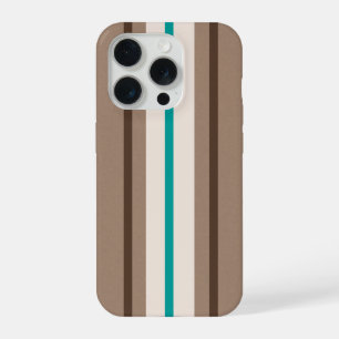 Retro Surfing Strepenpatroon iPhone 15 Pro Case