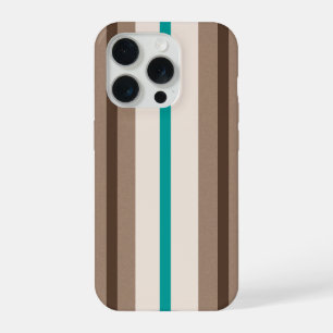Retro Surfing Strepenpatroon iPhone 15 Pro Case