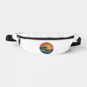 Retro Surfing Wave Surfer Zomer Beach zon Heuptasje (Voorkant)
