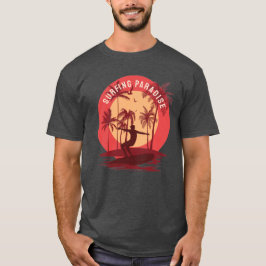 Retro surfparadijs t-shirt