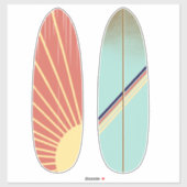  retro surfplank sticker (Vel)