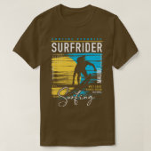 Retro Surfrider Beach Malibu Surfen Parad T-shirt (Design voorkant)