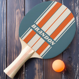 Retro Surfside Board Strepen met Naam Tafeltennisbatje