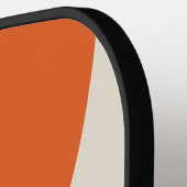 Retro Surfside Circle Stripe met Naam Pickleball Paddle (Links Detail)