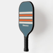 Retro Surfside overdwars gestreept met naam Pickleball Paddle (Links)