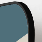 Retro Surfside overdwars gestreept met naam Pickleball Paddle (Links Detail)