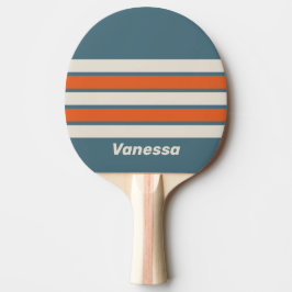 Retro Surfside overdwars gestreept met naam Tafeltennisbatje
