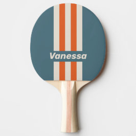 Retro Surfside Pin Strepen met Naam Tafeltennisbatje