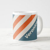 Retro Surfside Strepen met Naam Grote Koffiekop (Voorkant rechts)