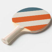 Retro Surfside Vette Strepen Tafeltennisbatje (Voorkant Gekanteld)