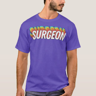 Retro Surgeon-tekst T-shirt