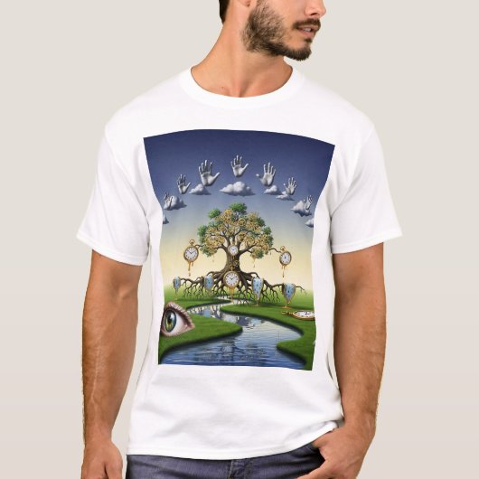 Retro Surreal Collage Aesthetic Shirt | Vintage Ar (Voorkant)