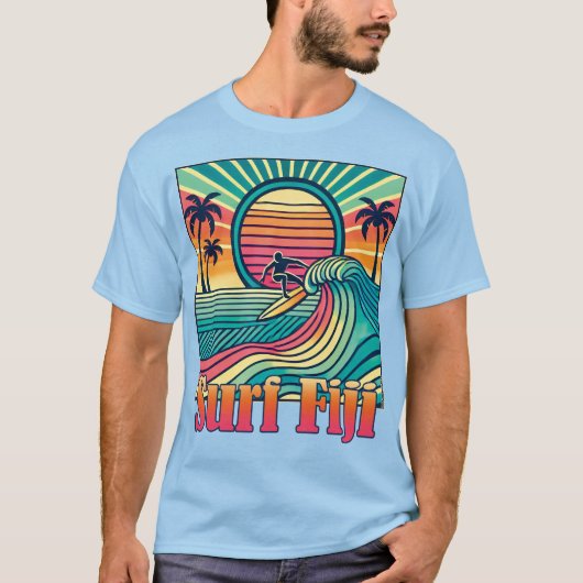 Retro Surven Fiji T-shirt (Voorkant)