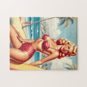 Retro Surven pin-up Legpuzzel (Horizontaal)