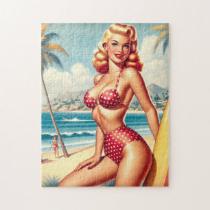 Retro Surven pin-up Legpuzzel