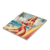 Retro Surven pin-up Tegeltje (Zijkant)