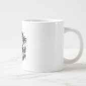 Retro Surven Van & Palm Trees Design Specialty Mok (Rechts)