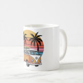 Retro Surven van Sunset Vibes Koffiemok (Voorkant rechts)
