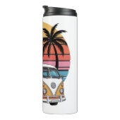 Retro Surven van Sunset Vibes Thermosbeker (Geroteerd rechts)