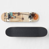 Retro Surven Vibes Skateboard (Horizontaal)