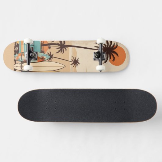 Retro Surven Vibes Skateboard (Horizontaal)