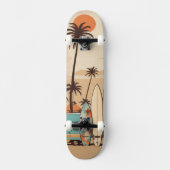 Retro Surven Vibes Skateboard (Voorkant)