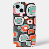 Retro Sushi Box Bloemvierkanten Kleurrijk Patroon Case-Mate iPhone Case (Achterkant)
