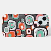 Retro Sushi Box Bloemvierkanten Kleurrijk Patroon Case-Mate iPhone Case (Achterkant (horizontaal))