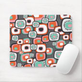 Retro Sushi Flower Squares Custom Mousepad Muismat (Met muis)