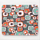 Retro Sushi Flower Squares Custom Mousepad Muismat (Voorkant)