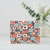 Retro Sushi Flower Squares Hartelijk dank, Briefka Briefkaart (Staand voorkant)