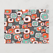 Retro Sushi Flower Squares Hartelijk dank, Briefka Briefkaart (Voorkant)