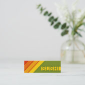 retro SUSHI Mini Visitekaartje (Staand voorkant)