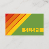 retro SUSHI Visitekaartje (Voorkant)