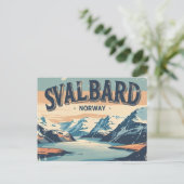 Retro Svalbard Briefkaart (Staand voorkant)