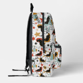 Retro Swanky Black Cat in Atomic MCM Backpack Bedrukte Rugzak (Links)