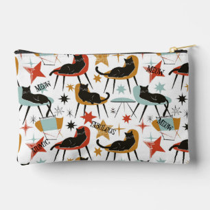 Retro Swanky Zwarte Kat in Atomic MCM Accessoireta Etui