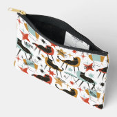 Retro Swanky Zwarte Kat in Atomic MCM Accessoireta Etui (Open)