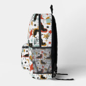 Retro Swanky Zwarte Kat in Atomic MCM Rugzak (Rechts)