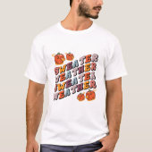 Retro Sweater Weer - Herfst T-Shirt (Voorkant)