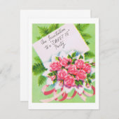 Retro Sweet 16 Uitnodigen Kaart (Voorkant / Achterkant)