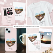 Retro Sweet 16 Verjaardag Gepersonaliseerde naam W Etui