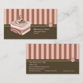 Retro Sweet Cupcake Treat Bakery Visitekaartje (Voorkant / Achterkant)