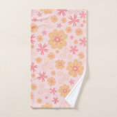 Retro Sweet Floral Pattern Bath Towel Set Bad Handdoek (Handdoek)