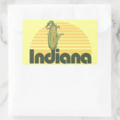 Retro Sweet Home Indiana Rechthoekige Sticker (Tas)