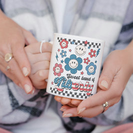 Retro Sweet Land of Liberty Baby's Fourth of July Koffiemok